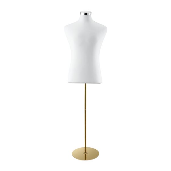 Male Mannequin Dressmakers Dummy Display Stand Manikin Torso Dress Form Metal Base 165-185cm White 