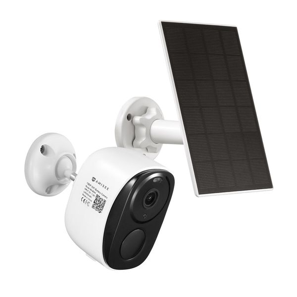 Wireless Security Camera Home CCTV Outdoor Surveillance System with Solar Panel Battery Weatherproof