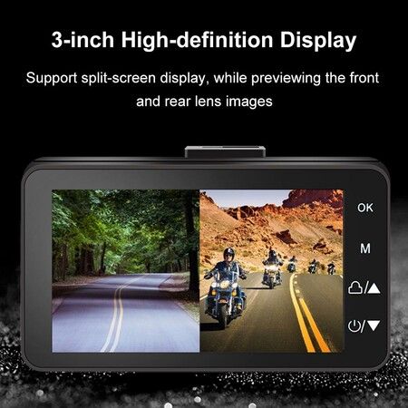 Motorcycle Dvr Camera HD 1080P Wide Angle Waterproof Night Vision Front And Rear Shooting