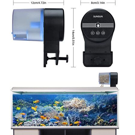 Automatic Fish Feeder for Aquarium, Moisture-Proof Automatic Fish Feeder