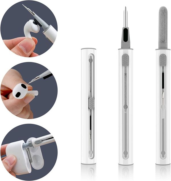 Airpods Cleaner Kit, Earbuds Cleaning Pen for Airpods Pro 1 2 3 and Other Earphones