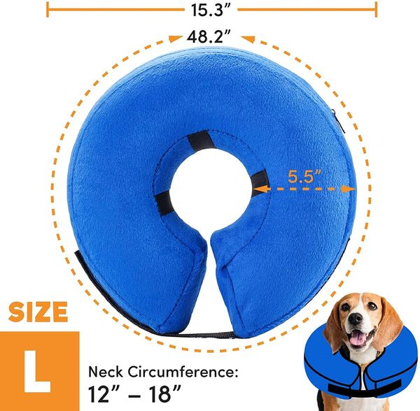 Protective Inflatable Collar for Dogs and Cats (32-45CM)