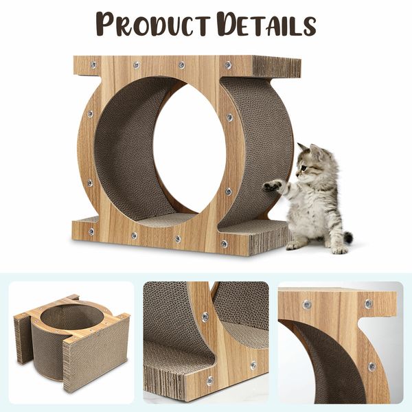 Cardboard Cat Scratcher Bed Cave Lounge House Cave Box Scratching Lounger Toy