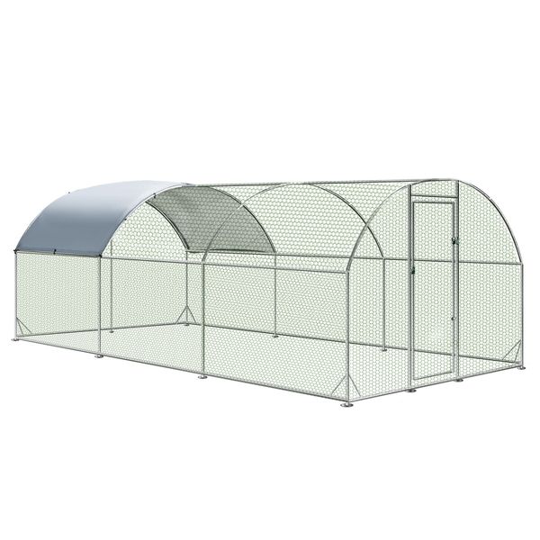 Chicken Run Coop Walk In Chook Shelter Pen Rabbit Hutch Dog Cat Enclosure Bird Cage Extra Large 280x570x195cm