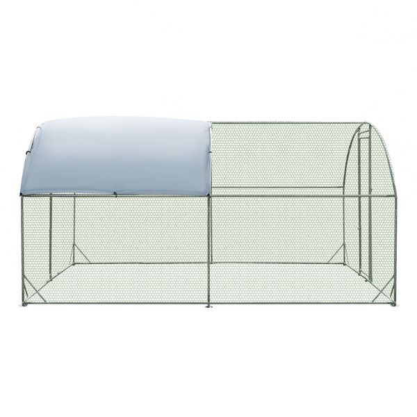 Chicken Coop Run Chook Pen Shelter Walk In Rabbit Hutch Dog Cat Enclosure Large Bird Cage 280x380x195cm