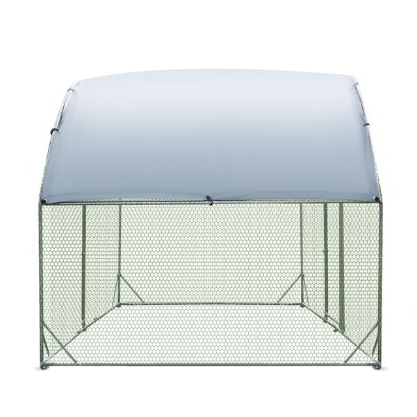 Chicken Run Coop Walk In Cage Chook Pen Shelter Rabbit Hutch Dog Cat Enclosure Large Bird Cage 280x190x195cm