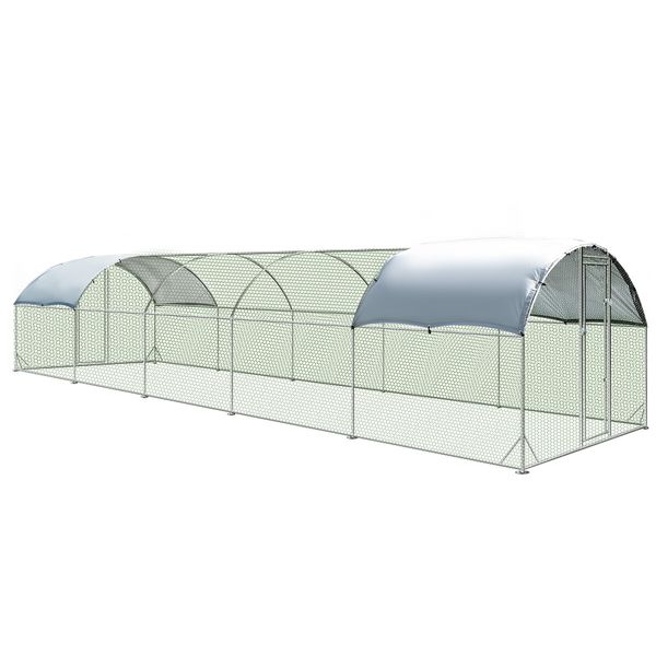 Chicken Run Coop Walk In Chook Pen Shelter Cat Dog Enclosure Rabbit Hutch Bird Cage Extra Large 280x950x195cm