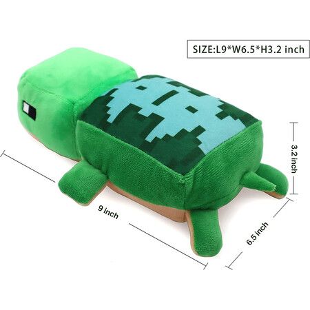 Happy Explorer Sea Turtle Plush Stuffed Animal Toy for Kids, Green