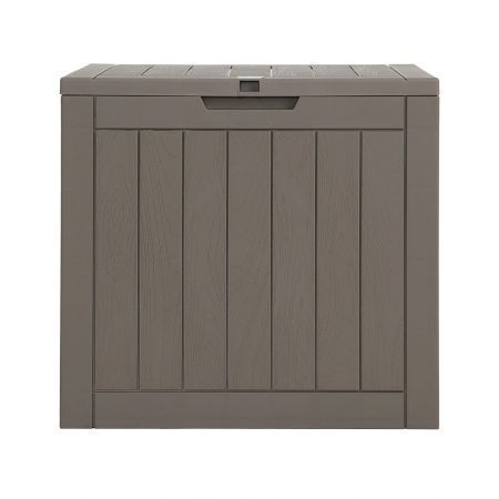 Gardeon Outdoor Storage Box 118L Container Lockable Indoor Garden Toy Tool Shed Grey