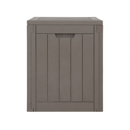 Gardeon Outdoor Storage Box 118L Container Lockable Indoor Garden Toy Tool Shed Grey