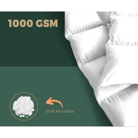 Bedding Luxury Pillowtop Mattress Topper Mat Pad Protector Cover Single