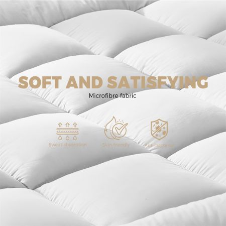 Bedding Luxury Pillowtop Mattress Topper Mat Pad Protector Cover Double