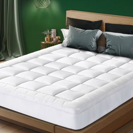 Bedding Luxury Pillowtop Mattress Topper Mat Pad Protector Cover Double