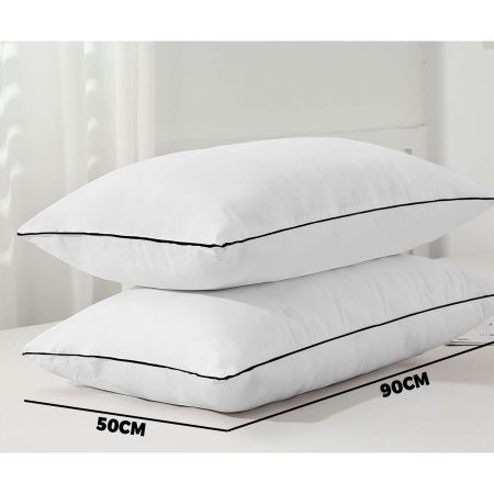 Microfibre Pillow Hotel Cotton Cover Home Soft Quality Luxury 4pcs 50*90cm