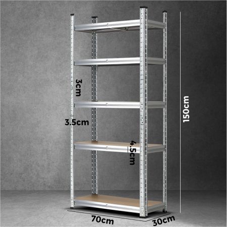 Sharptoo Warehouse Shelving Garage Shelves Storage Rack Steel Pallet Racking1.5m