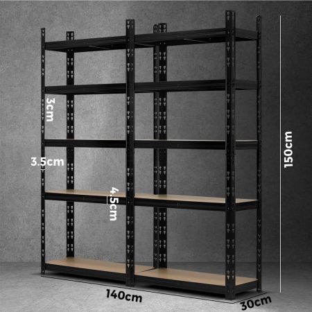 Sharptoo Warehouse Shelving Garage Shelves Storage Steel Rack Pallet Shelf1.5mx2