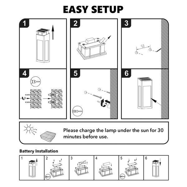 Outdoor Solar Wall Light Sconce Hanging Lantern Garden Outside Lamp Patio Porch Fence Waterproof with Light Sensor 4PCS