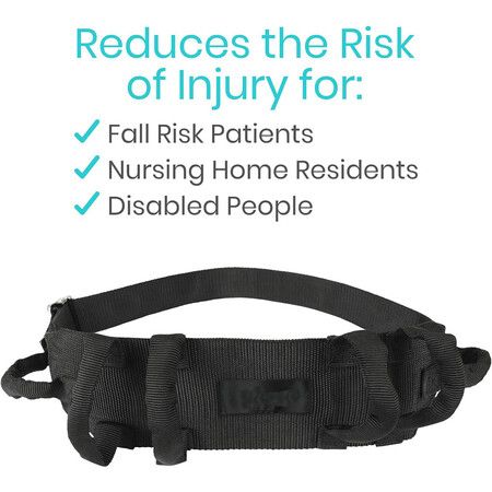 Transfer Belt with Handles - Medical Nursing Safety Gait Patient Assist