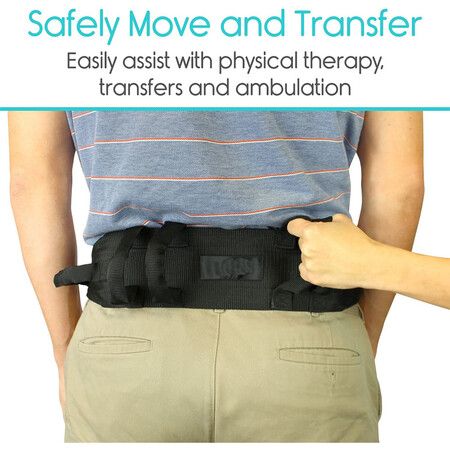 Transfer Belt with Handles - Medical Nursing Safety Gait Patient Assist