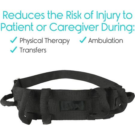 Transfer Belt with Handles - Medical Nursing Safety Gait Patient Assist