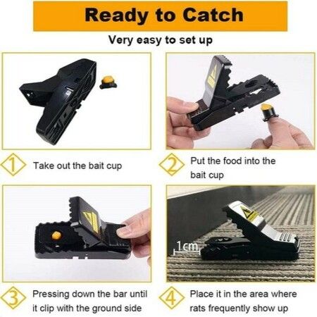 Mouse Traps Mice Traps for House Small Mice Trap Indoor Quick Effective Sanitary Safe Mousetrap Catcher for Family and Pet - 6 Pack