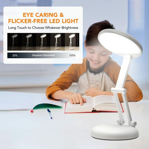 Foldable Potable Mini Small Lamp, Rechargeable Lamp, Desk Lamp Cute Study Lamp