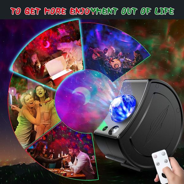 Colorful LED Nebula Galaxy Light Projector for Kids Teens, Ideal Decoration Gift, Bedroom, Playrooms, Home Theater