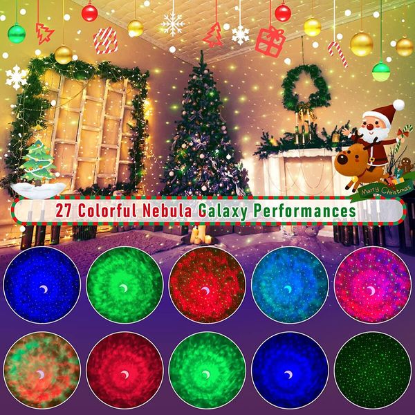 Colorful LED Nebula Galaxy Light Projector for Kids Teens, Ideal Decoration Gift, Bedroom, Playrooms, Home Theater