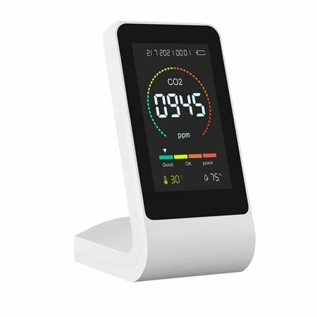 Smart Air Quality Monitor - 3-in-1 Indoor Air Quality Sensor CO2 Meter for Home, Office, Bedroom