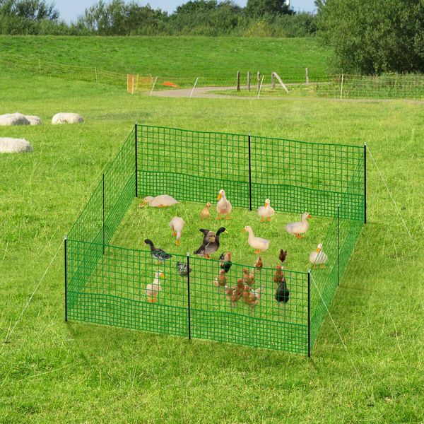 Chicken Fence Poultry Coop Runs Pen Farm Mesh Cage Net Habitat Safe House Turkey Breeding 1.15m x 25m