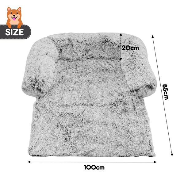 Pet Dog Cat Bed Calming Cushion Puppy Mat Sofa Couch Protector Cover 100x85x20cm