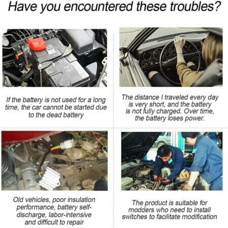 Car Battery Terminal Connectors for SAE/JIS Type A Posts, Compatible with Cars, Vans, Trucks and More