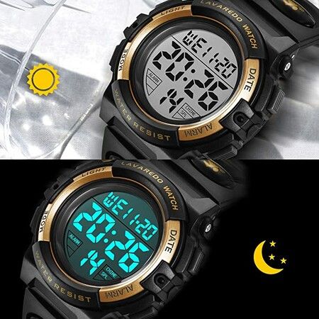 Kids Watch,Boys Watch for 3-15 Year Old Boys,Digital Sport Outdoor Multifunctional Chronograph LED 50 M Waterproof