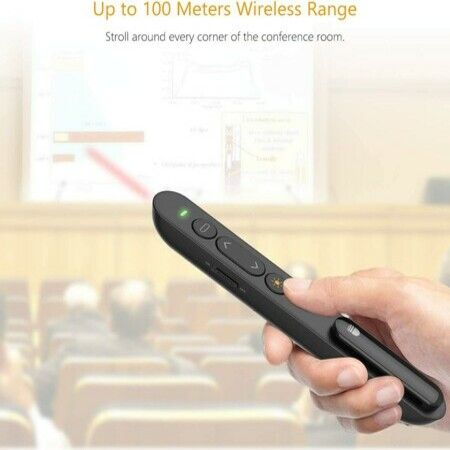 Wireless Presenter, 2.4GHz USB Control Presentation PPT PowerPoint Clicker for Mac, Keynote, Laptop, Google Slides?1Pack?