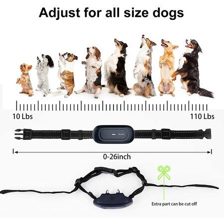 Rechargeable Dog Training Collar with 3 Modes, Beep, Vibration and Shock, Waterproof Collar, 1600Ft Remote Range