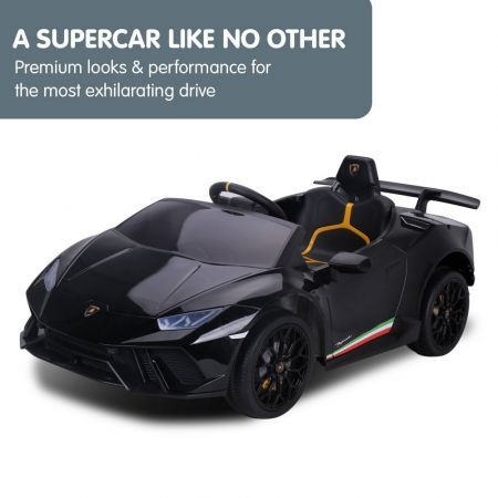 Lamborghini Performante Kids Electric Ride On Car Remote Control - Black