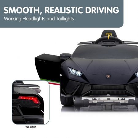 Lamborghini Performante Kids Electric Ride On Car Remote Control - Black