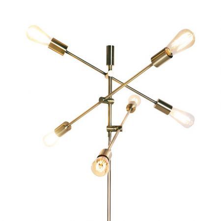 Sarantino 6-Light Metal Sputnik Floor Lamp