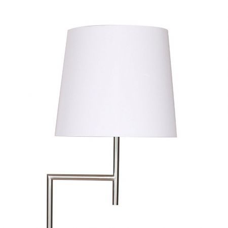 Sarantino Nickel Metal Arc Floor Lamp