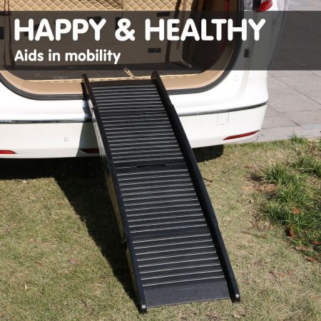 Furtastic 152cm Portable Dog Pet Ramp - Black