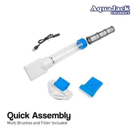 Aquajack 127 Portable Rechargeable Spa and Pool Vacuum Cleaner