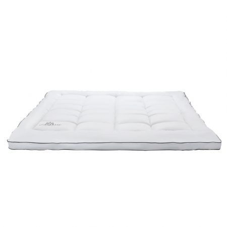 Single Size Mattress Topper Pillowtop Bed Pad Mat Soft for Back Pain Single Size White Luxdream 900gsm