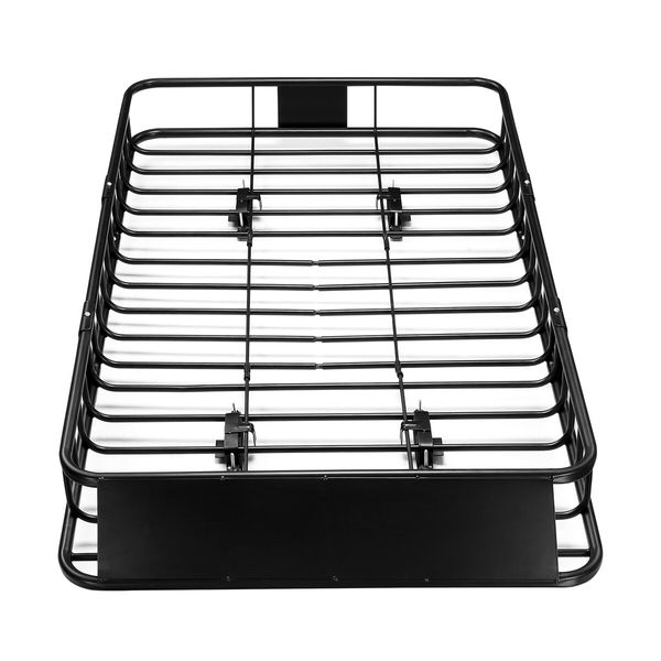 2 In 1 Roof Rack Universal Luggage Carrier Basket Holder Cargo Storage for Car SUV Steel 120Kg