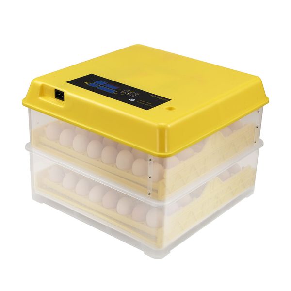 Petscene 96 Eggs Incubator Automatic Egg Hatcher Digital Hatching Brooder Temperature Humidity Control Turner LED Display