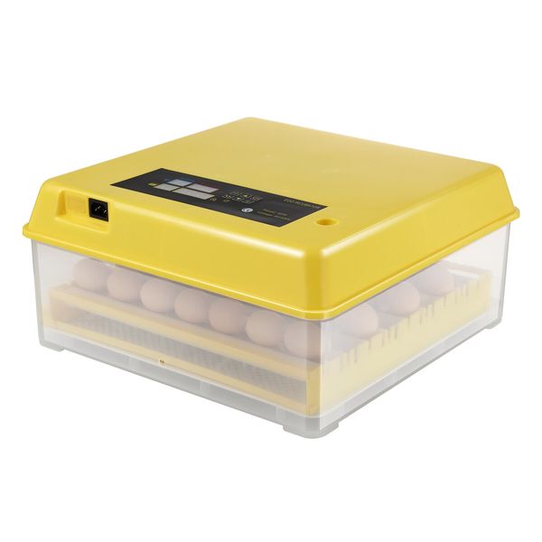 Petscene 56 Eggs Incubator Egg Hatching Machine Clear View with Automatic Roller Turner Temperature Control