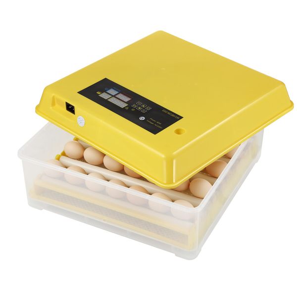 Petscene 56 Eggs Incubator Egg Hatching Machine Clear View with Automatic Roller Turner Temperature Control