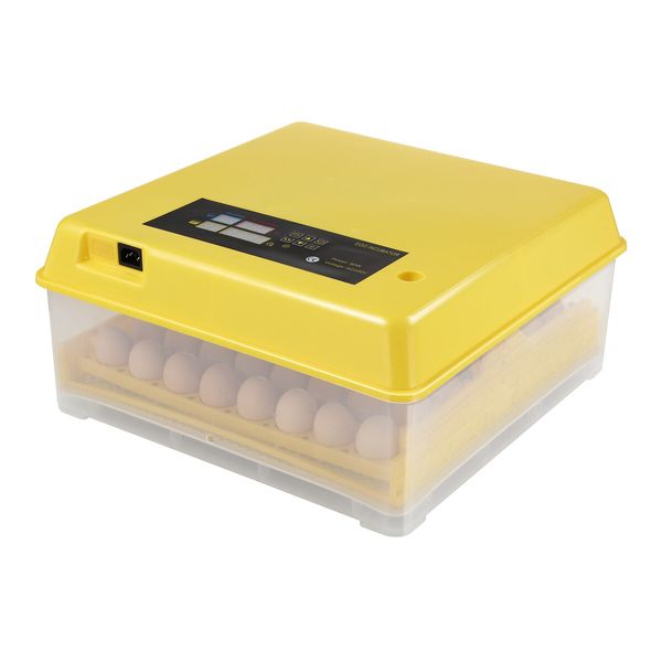 Petscene 48 Eggs Incubator Automatic Turner Hatcher Egg Hatching Incubating Machine Brooder Humidity Temperature Control 