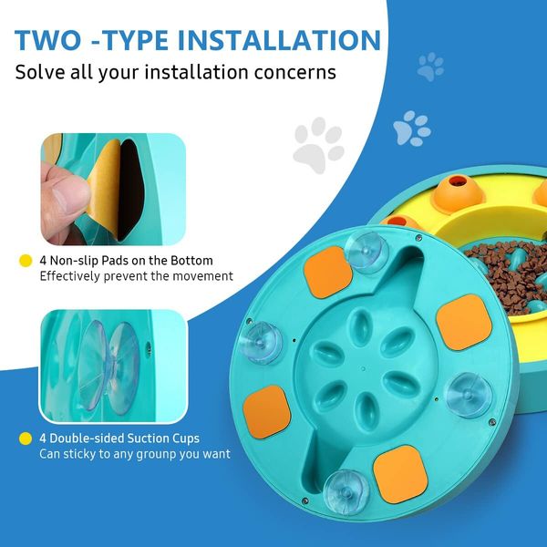 Cat Dog Pet Enrichment Toys IQ Training and Brain Stimulation Interactive Mentally Stimulating Treat Dispensing Toys