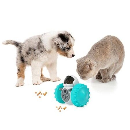 Dog Treat Puzzle Toys, Interactive Treat Food Dispenser, Slow Feeder Toys for Smart Small Medium Dogs