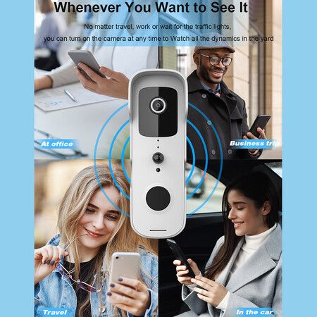 Smart Video Doorbell Home Wireless WiFi Doorbell Camera App Smart Control For Alexa Google Home